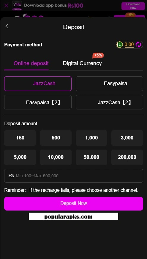 Y888 Game Deposit