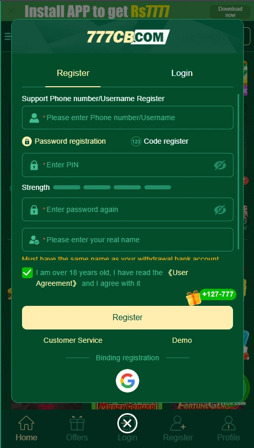 777CB Game Login