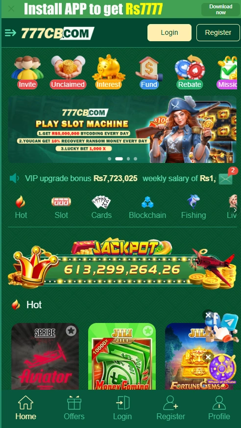 777CB Game interface