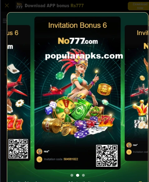 NO777 Game Interface Screenshot