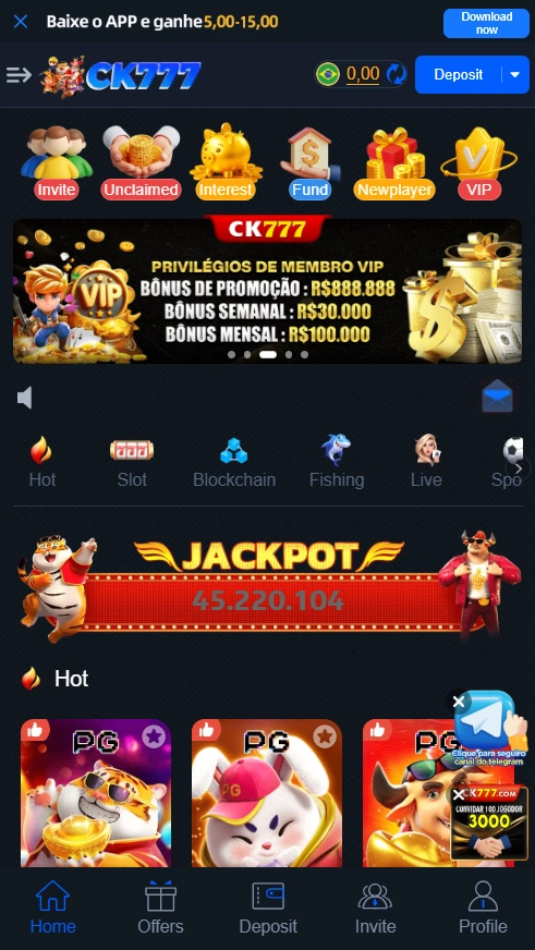 CK777 Game Interface screenshot