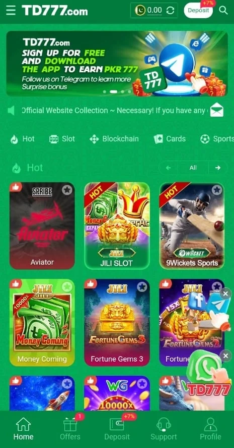 RS786 Game interface screenshot