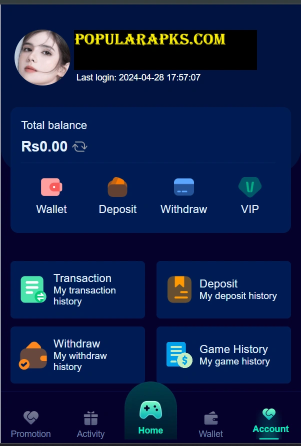 PakJeto Game Dashboard