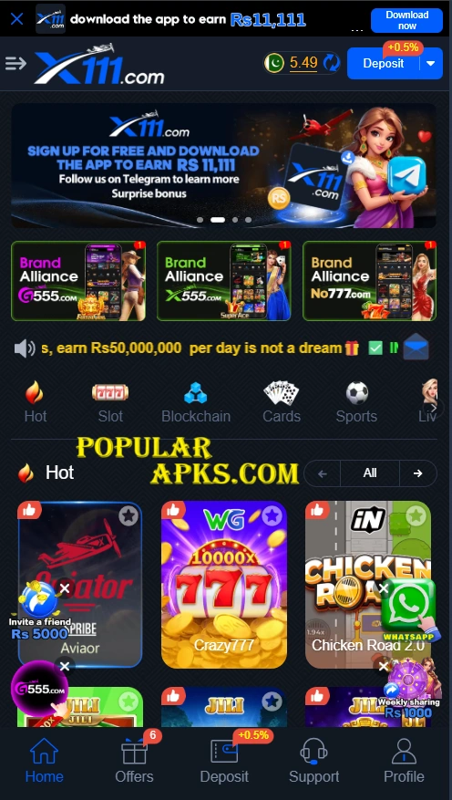 X111 Game Download Dashboard