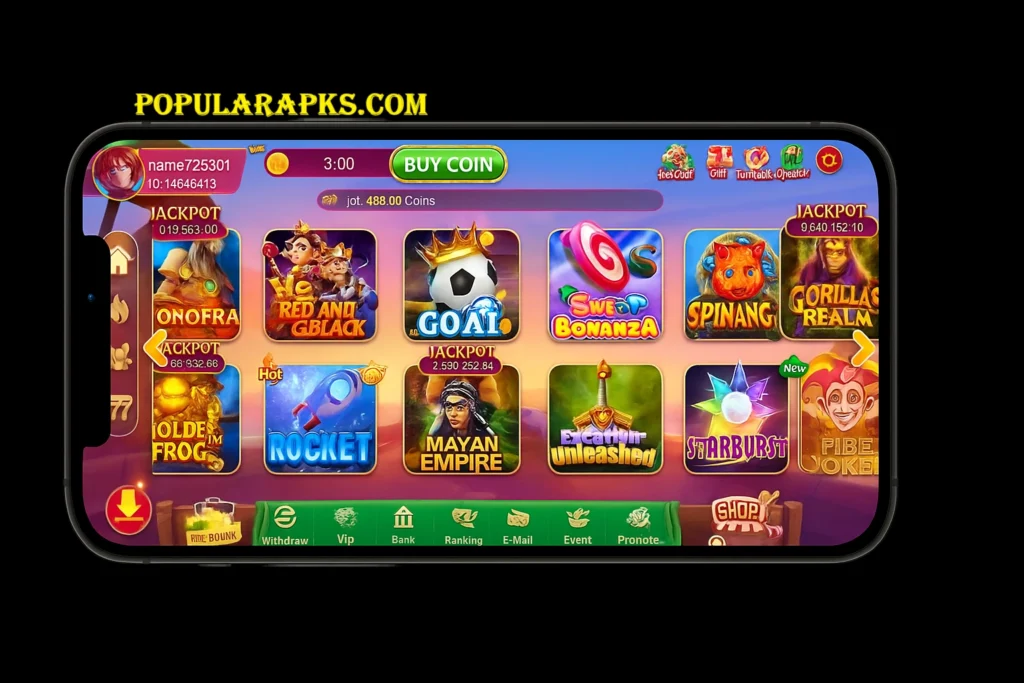 pk67 game interfce screenshot