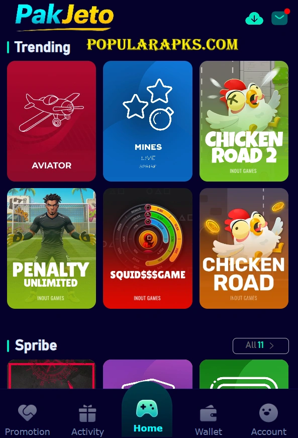PakJeto Game Trending Games
