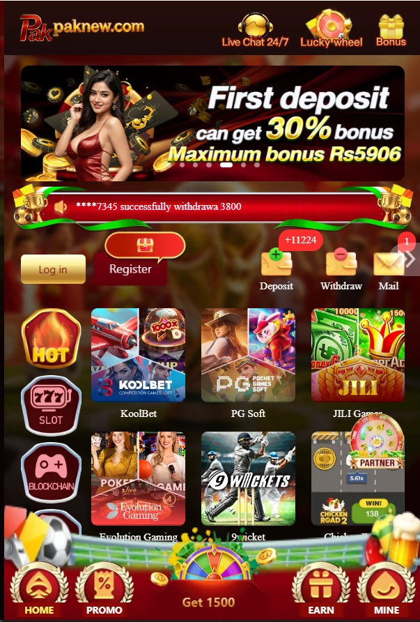 PakNew Game interface image
