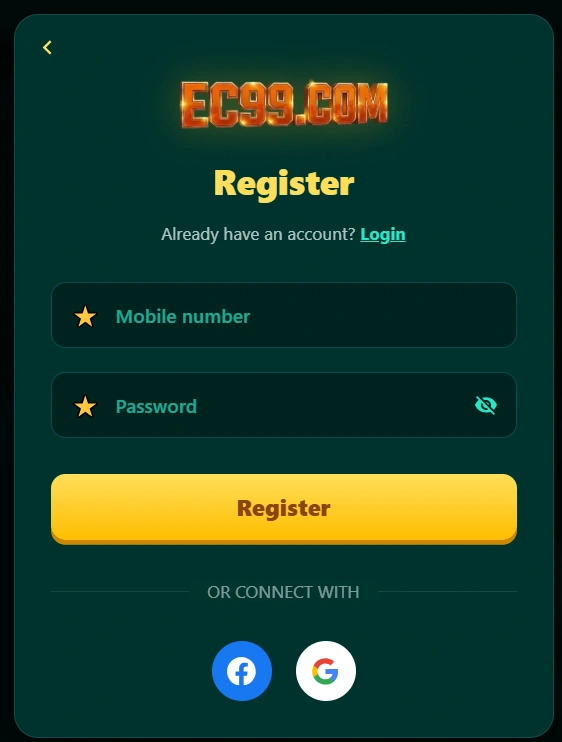 EC99 Game register