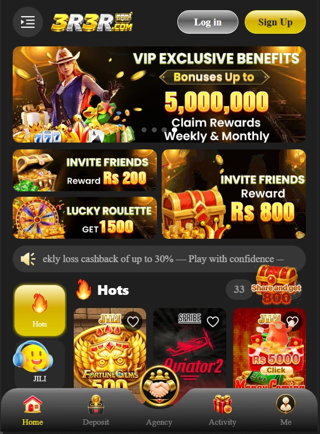 3R3R Game interface image
